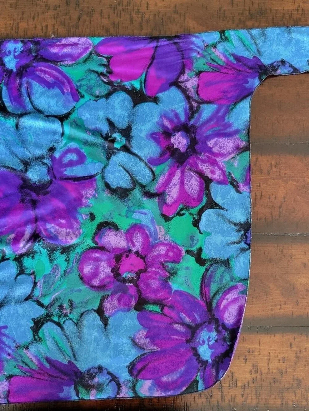 Jantzen Swim | Vintage Blue & Purple Floral Sarong